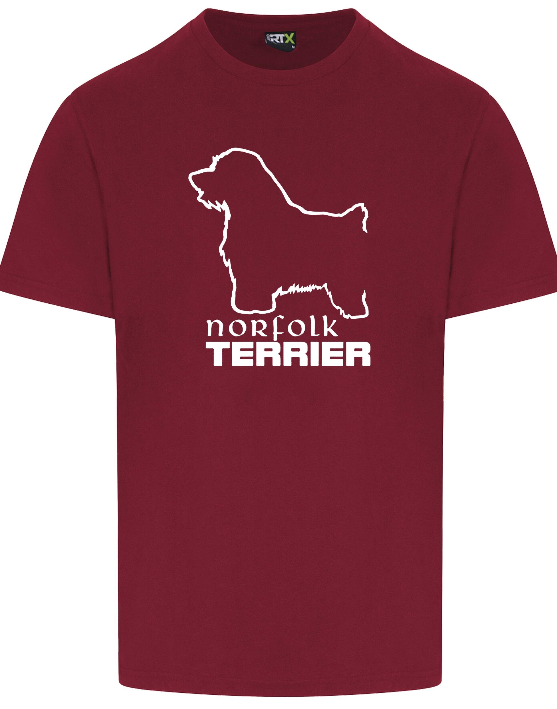 Norfolk Terrier Unisex Roundneck T-shirt featuring exclusive breed artwork, premium cotton fabric, a relaxed unisex fit, and a stylish round neckline. Perfect for casual wear, breed events, or everyday comfort for Norfolk Terrier lovers.
