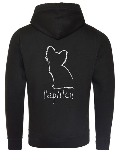 Papillon Crossneck Pullover Hoodie – cozy and stylish hoodie featuring an exclusive Papillon design with a modern crossneck hood. Perfect for dog owners and Papillon lovers.