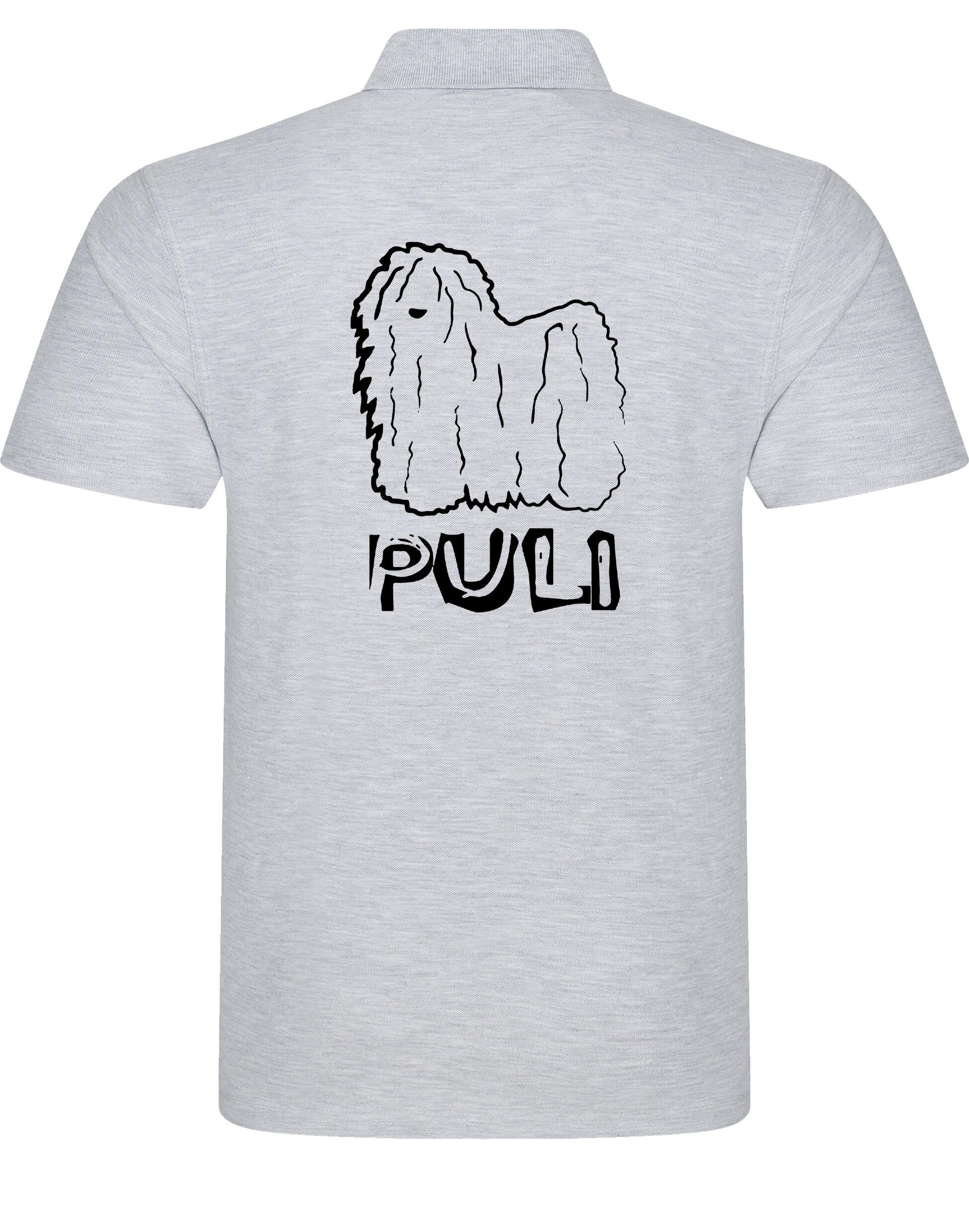 Unisex Hungarian Puli Cotton Polo featuring exclusive breed artwork, crafted from premium breathable cotton for all-day comfort and a relaxed, stylish fit, perfect for Hungarian Puli enthusiasts.