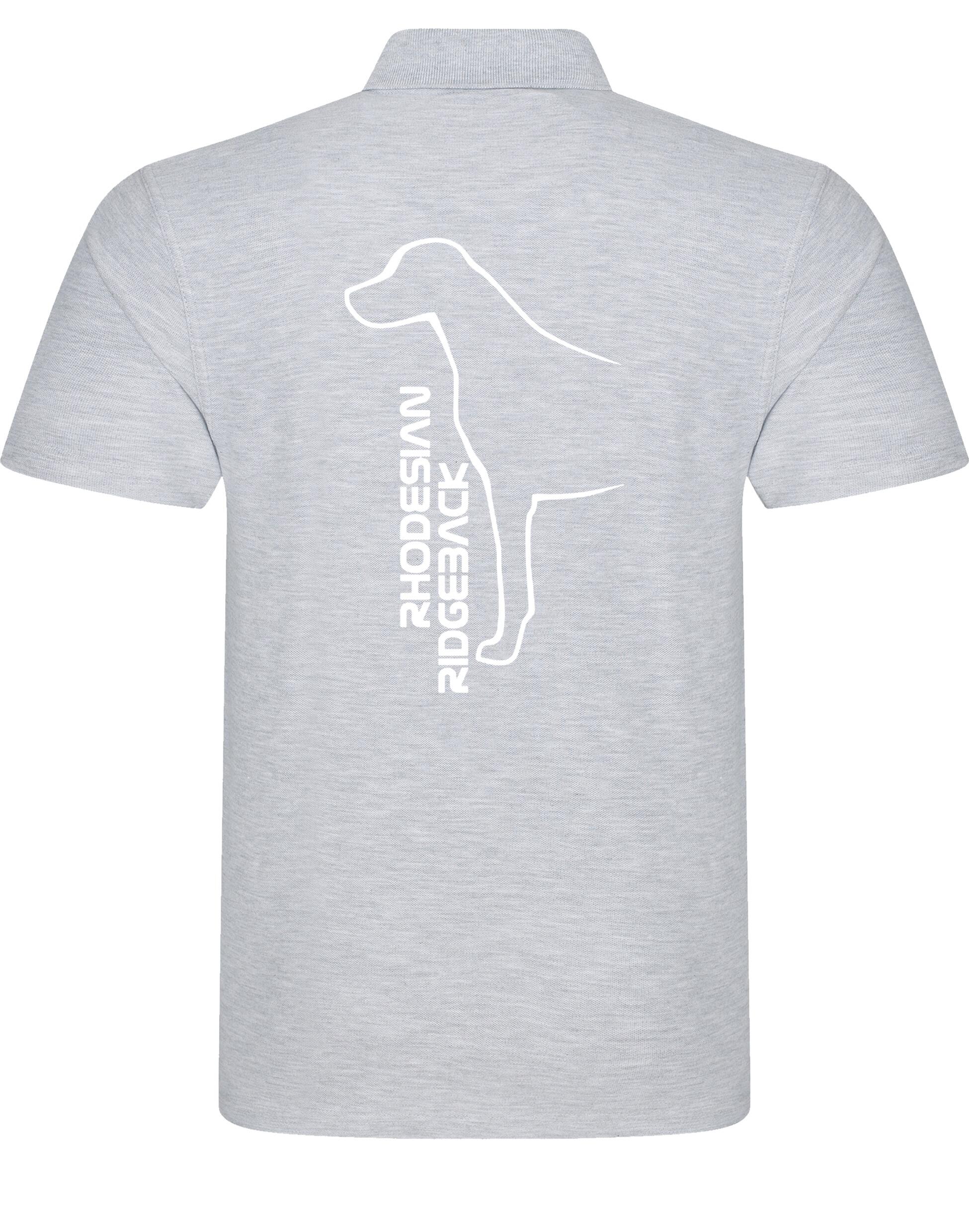 Rhodesian Ridgeback Unisex Cotton Polo featuring exclusive breed artwork, soft breathable cotton fabric, relaxed unisex fit, and classic polo collar for comfort, versatility, and style.