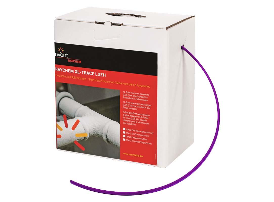 XL-Trace:  Raychem 31XL2-ZH contractor pack. 31 watt per metre frost protection heating cable. Colour purple