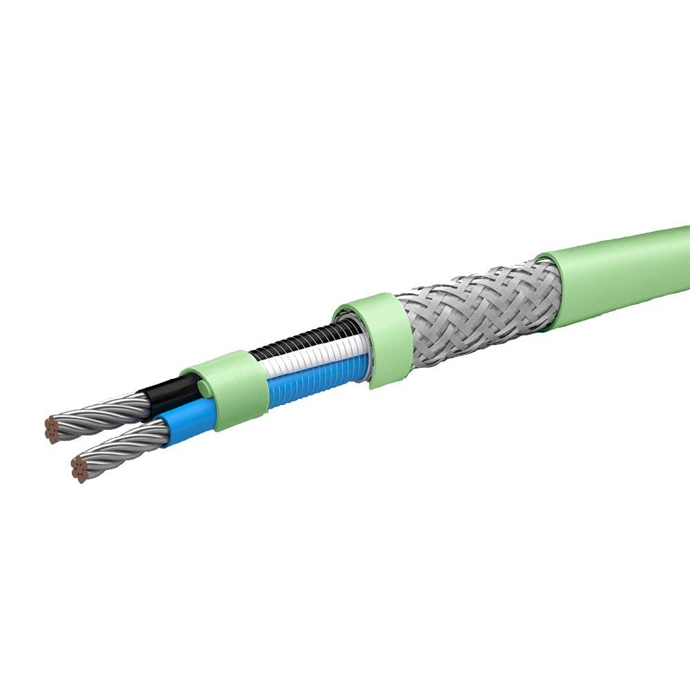 nVent RAYCHEM FHT constant wattage heating cable for use in hazardous areas. Jacket colour Green - 230VAC