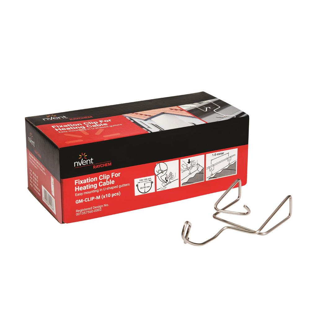 nVent RAYCHEM GM-Clip-M fixing clip for GM-2X and GM-2XT roof and gutter trace heating systems