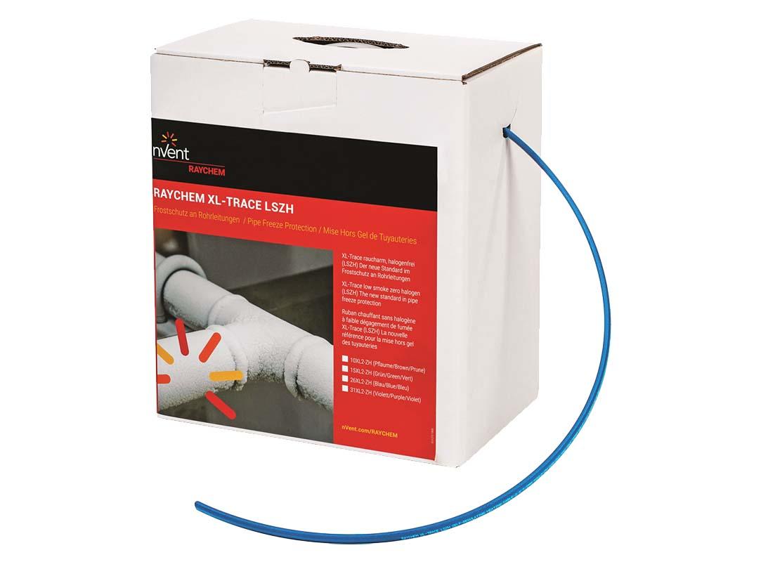 Raychem XL-Trace 26XL2-ZH contractor pack. 26 watt per metre frost protection heating cable. Colour blue