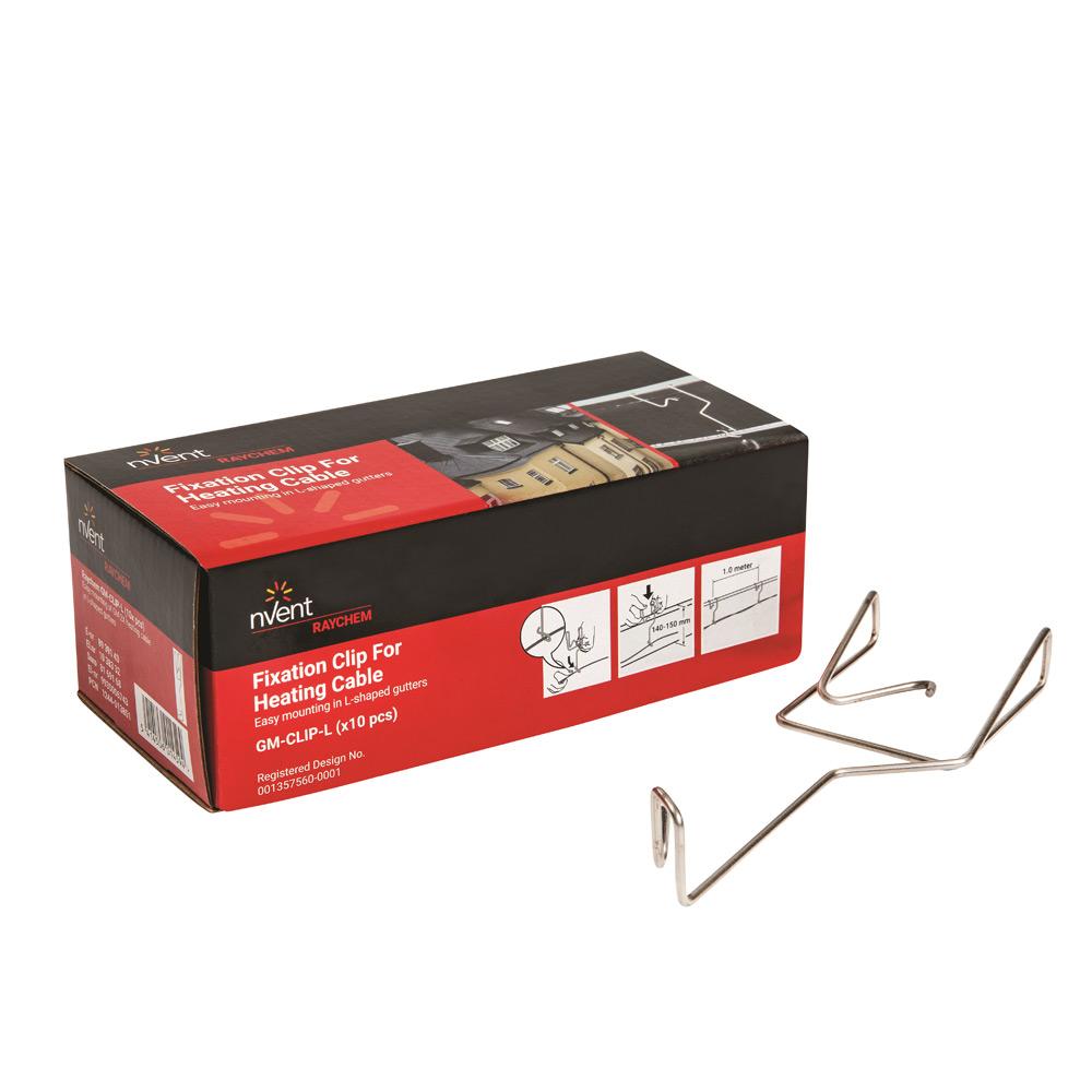 nVent RAYCHEM GM-CLIP-L for GM2 ICESTOP and FROSTOP roof and gutter trace heating systems