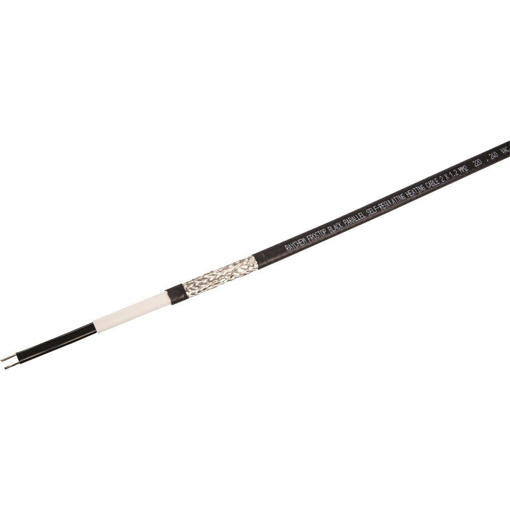 nVent Raychem Frostop Black heating cable for roof and gutter snow melting or de-icing. Colour Black