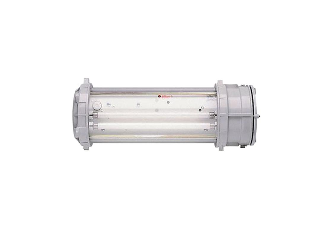 ATX FD series cylindrical fluorescent lights, glass. Certified ATEX / IECEx Zone 1 / Zone 21 suitable for hazardous areas
