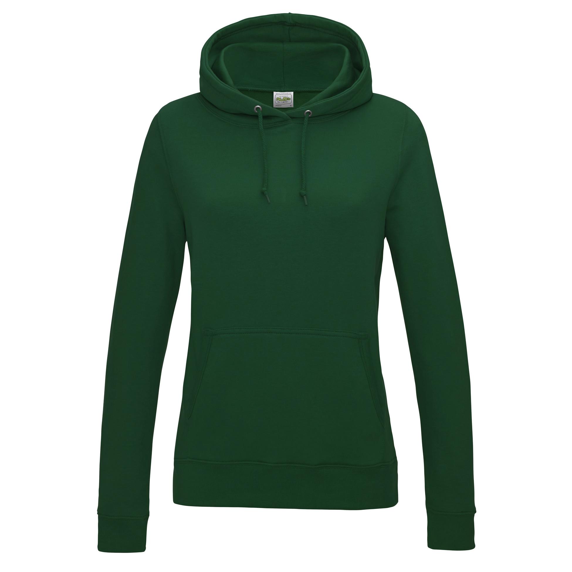 JH01F Women's College Hoodie bottle green