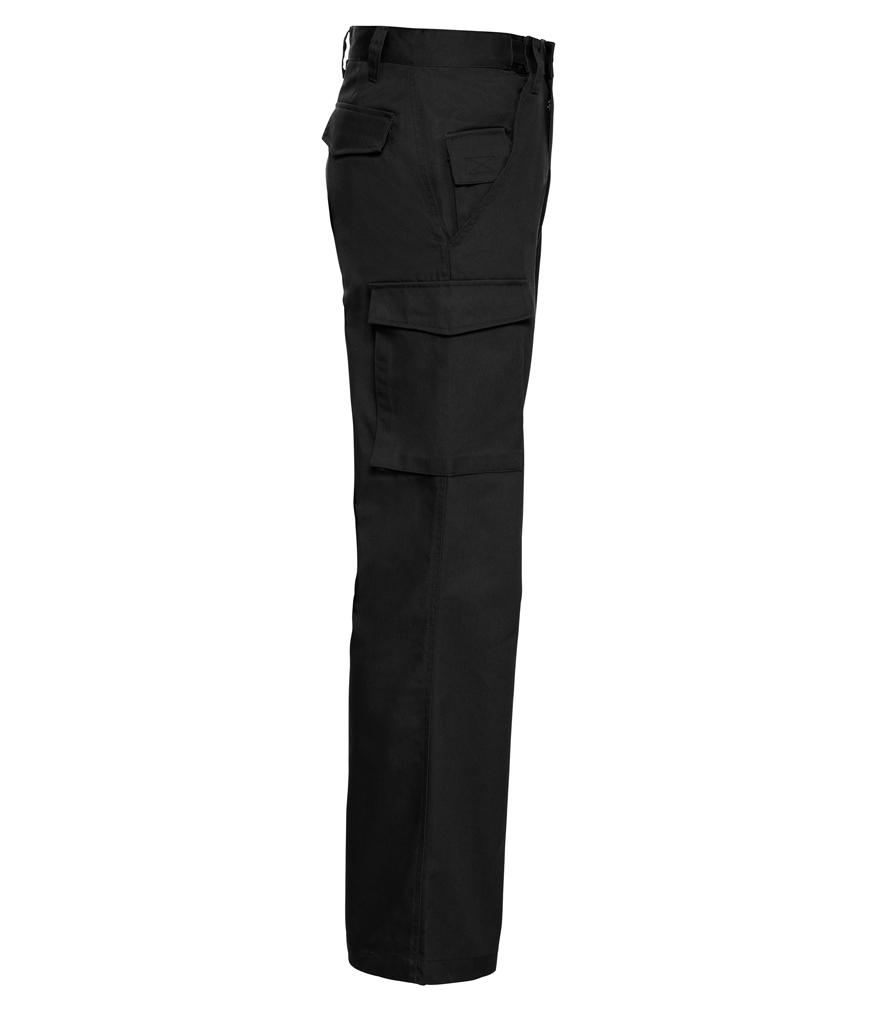 J001M Polycotton twill workwear trousers black side