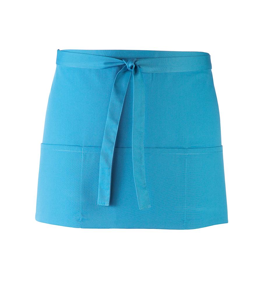PR155 Premier Colours 3-Pocket Apron turquoise