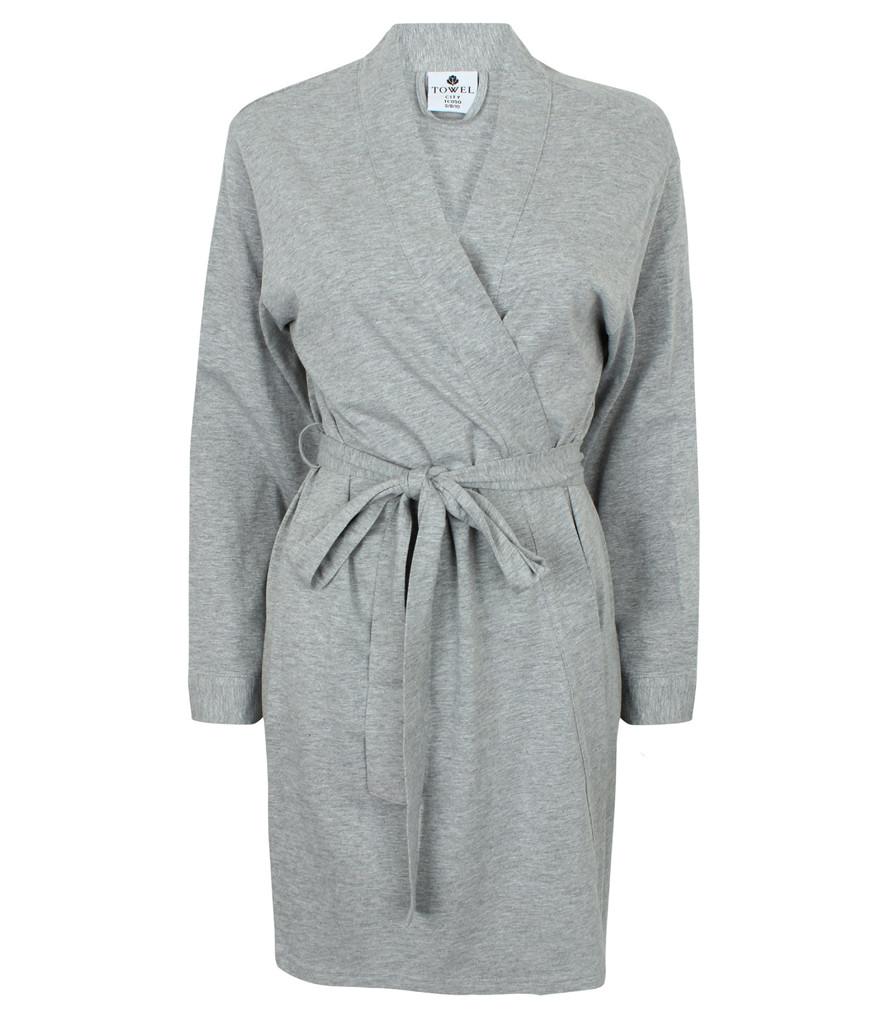 TC50 Towel City Ladies Cotton Wrap Robe WHITE