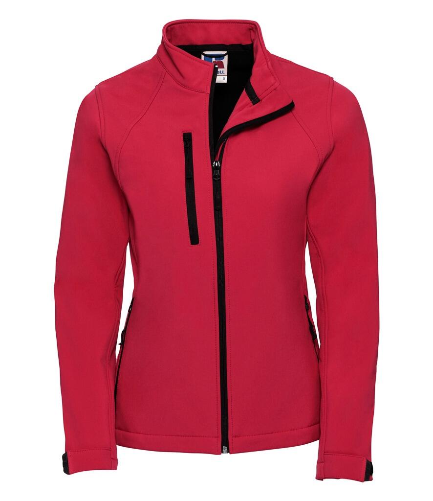 140F Russell Ladies Soft Shell Jacket classic red