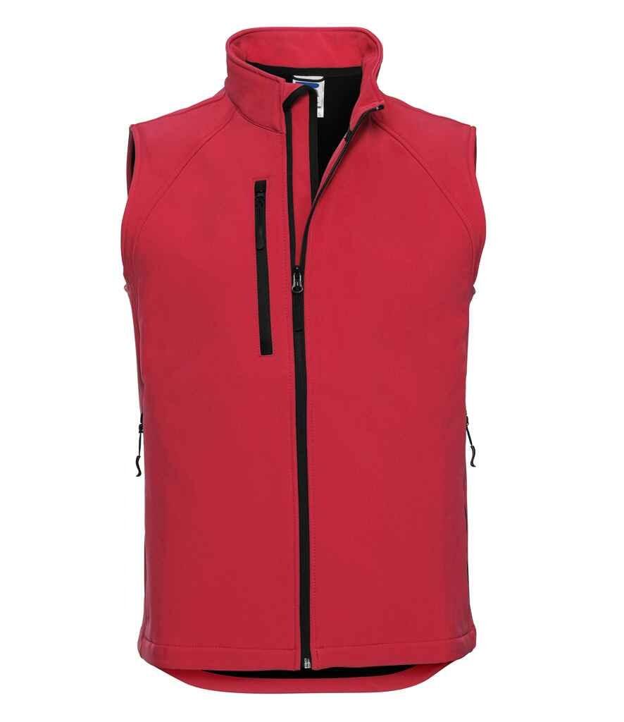 141M Russell Soft Shell Gilet classic red
