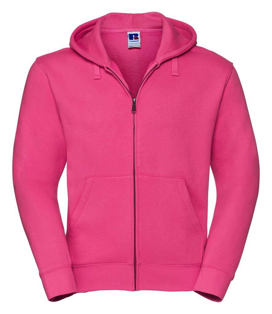 RAFYC - 266M Russell Authentic Zip Hooded Sweatshirt fuchsia