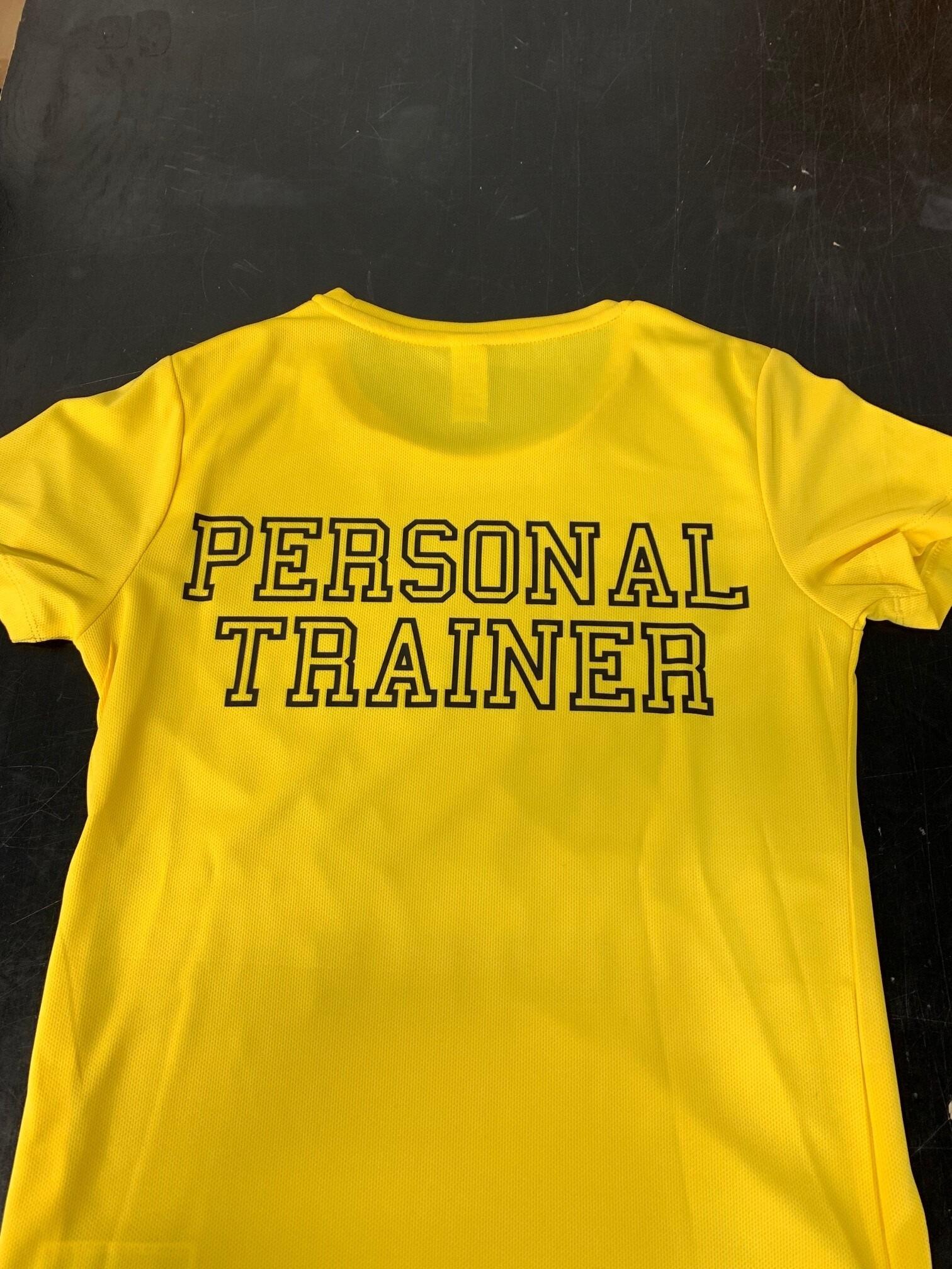 247 ladies tee yellow back