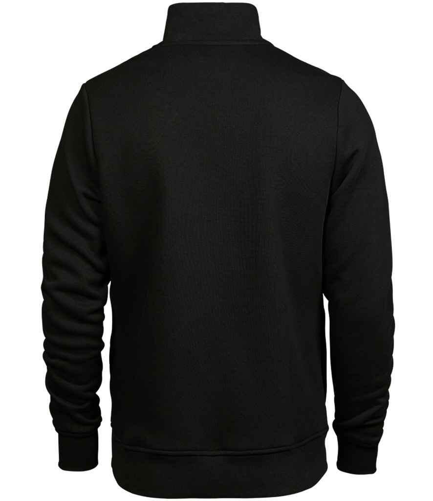 T5438 (5438) Tee Jays Half Zip Sweatshirt BLACL BACK