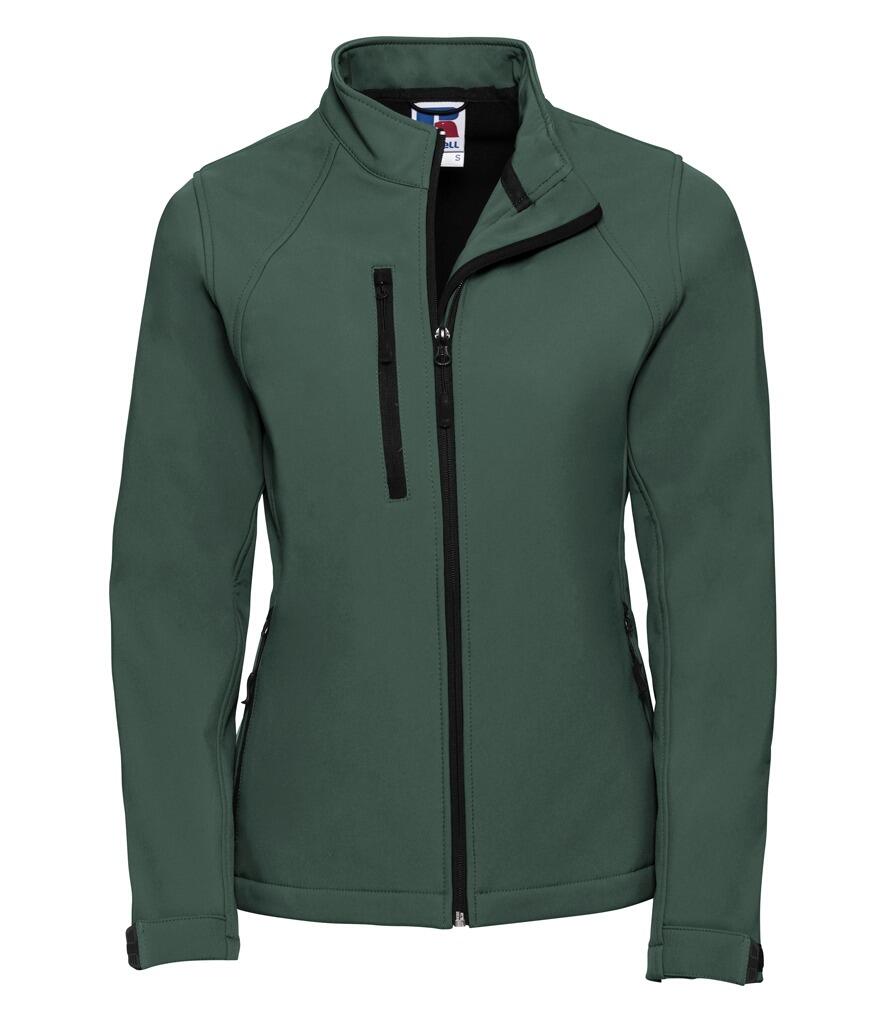 140F Russell Ladies Soft Shell Jacket bottle green