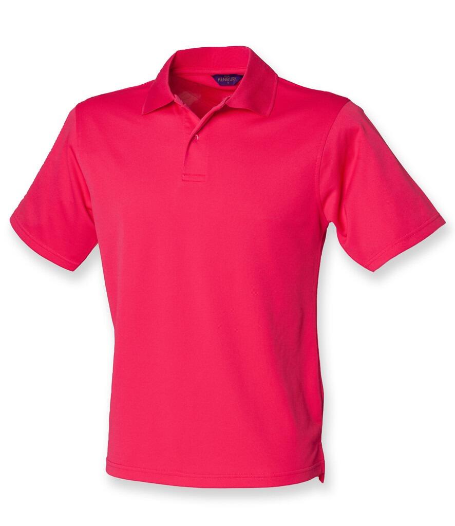 H475 Cool plus Polo Shirt bright pink