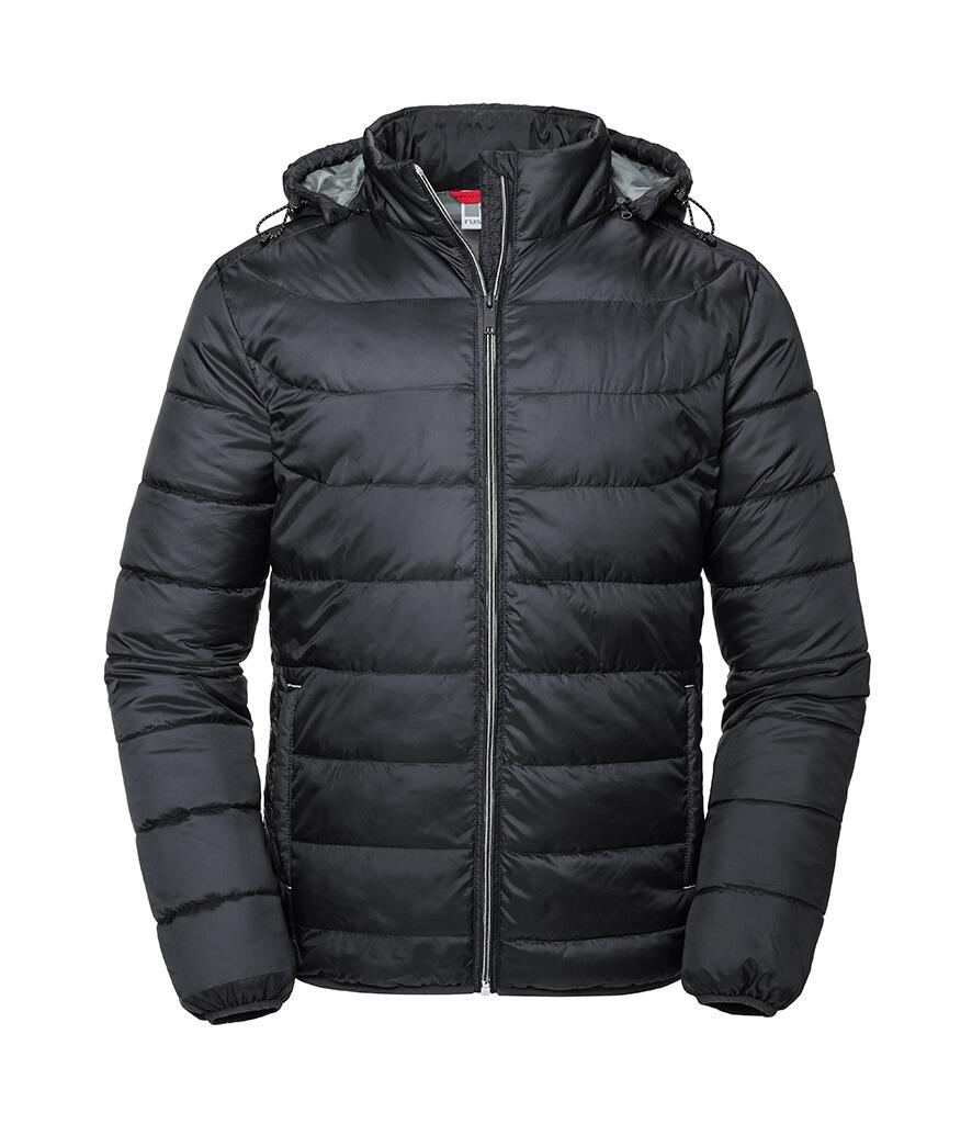 440M Russell Hooded Nano Padded Jacket black