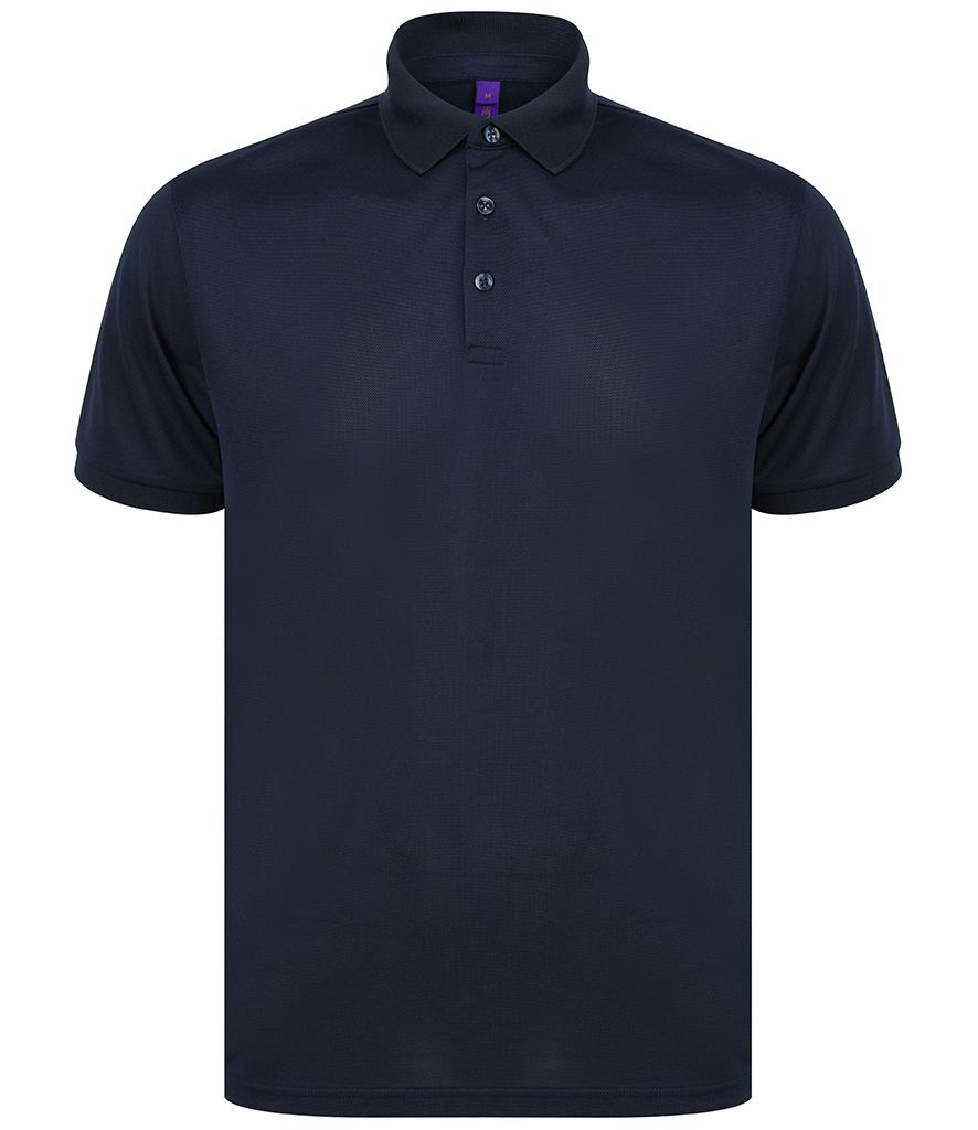 H465 Henbury RECYCLED Polyester Piqué Polo Shirt can have your logo ...