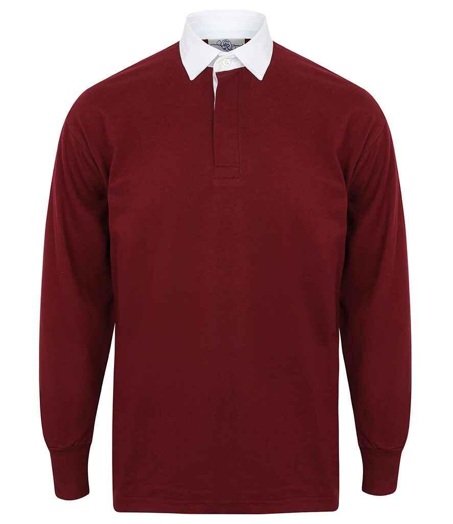 FR100 Front Row Classic Rugby Shirt deep burgundy