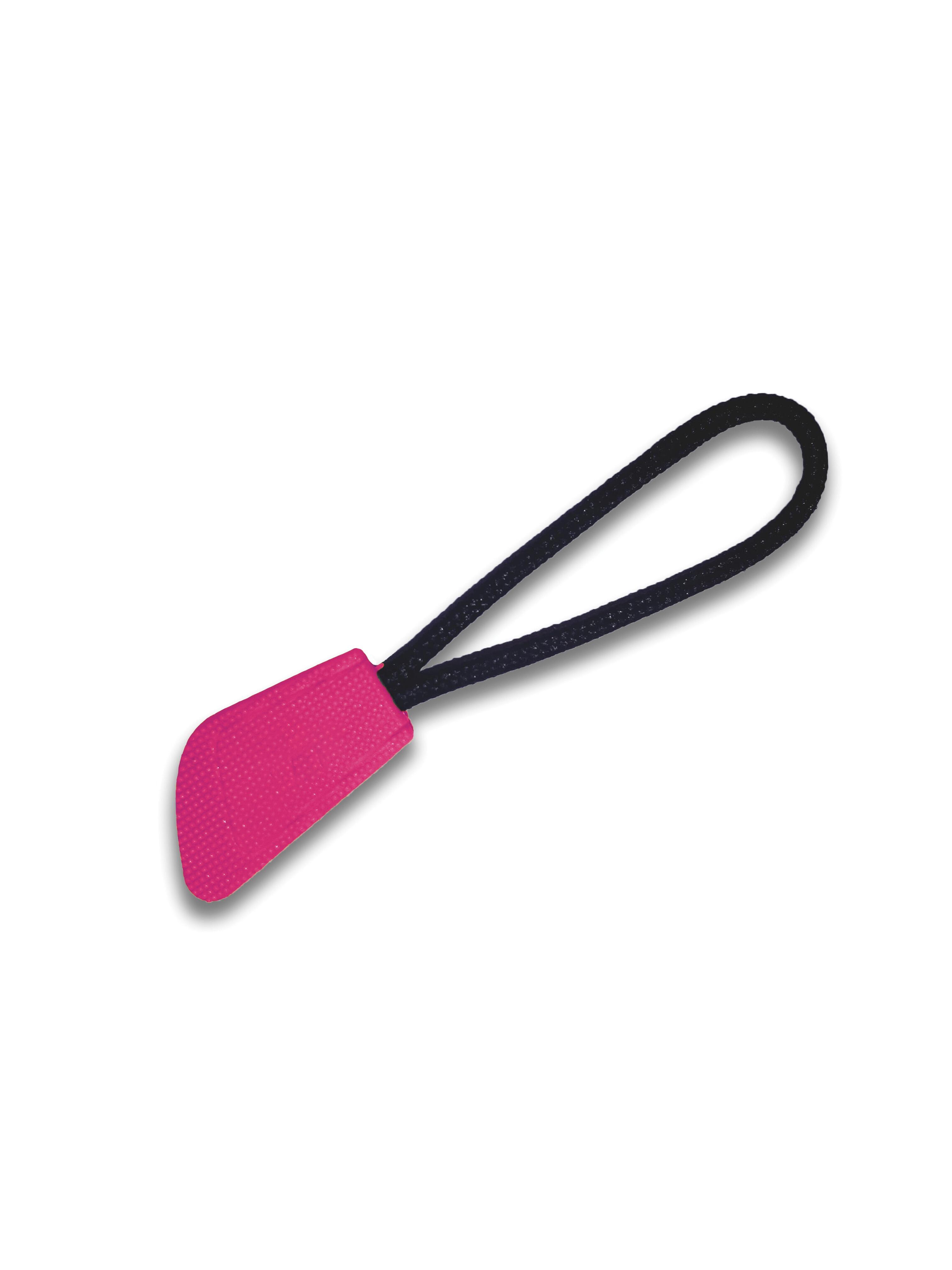 Pack of changeable zip pulls hot pink