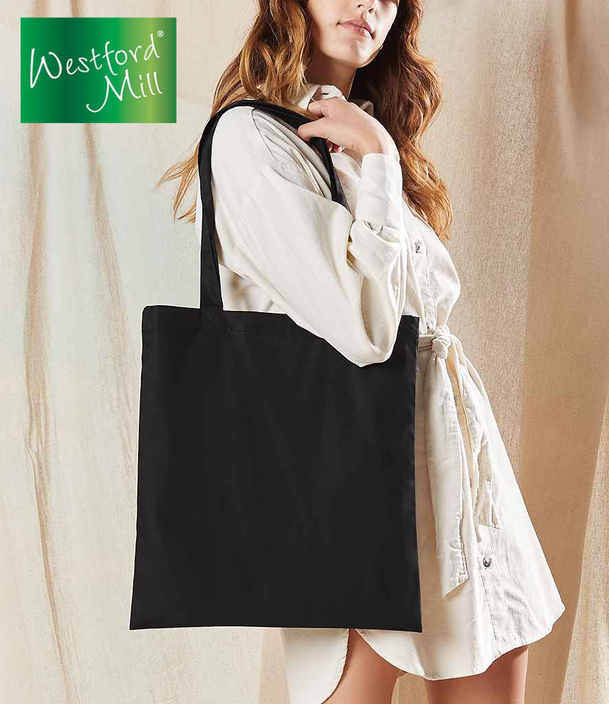 W261 Westford Mill ORGANIC Premium Cotton Tote can have your logo