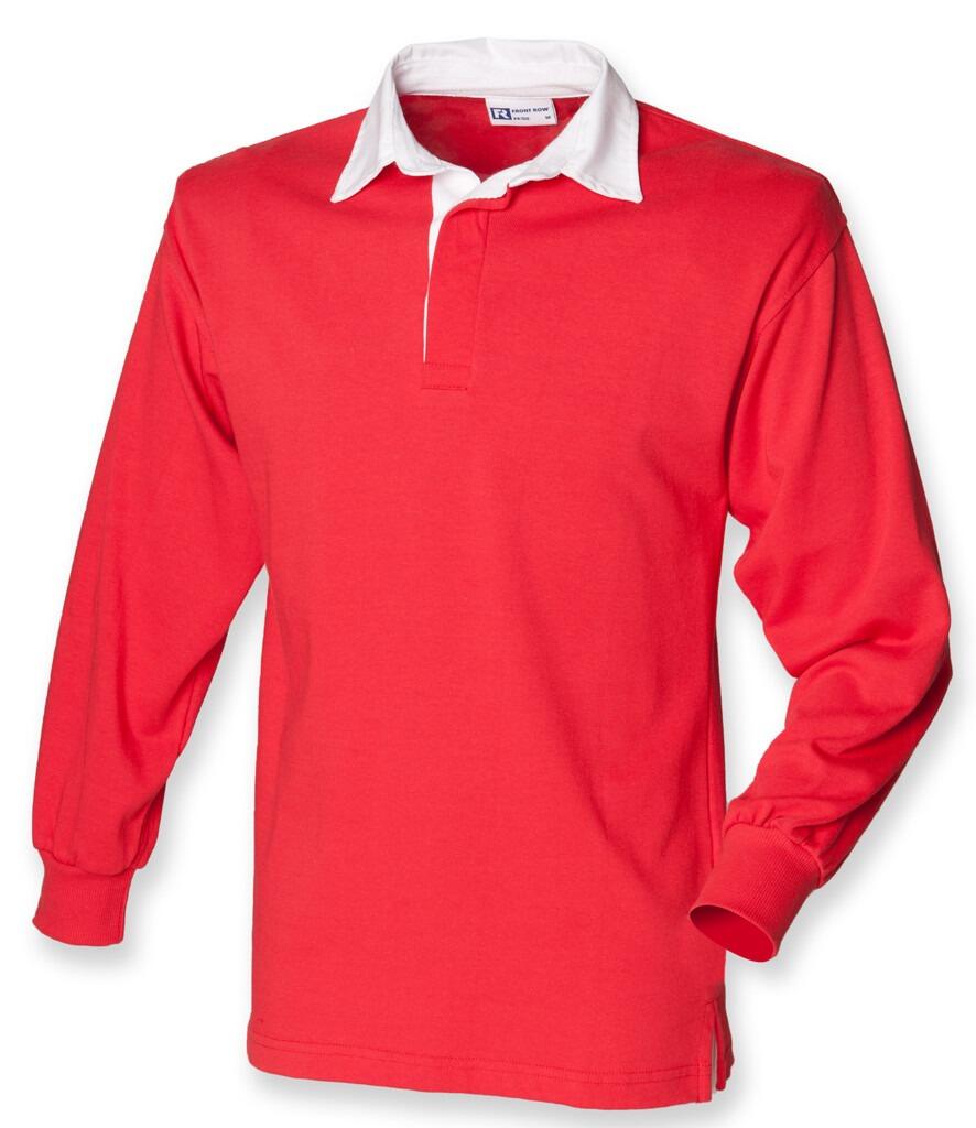 FR100 Front Row Classic Rugby Shirt red