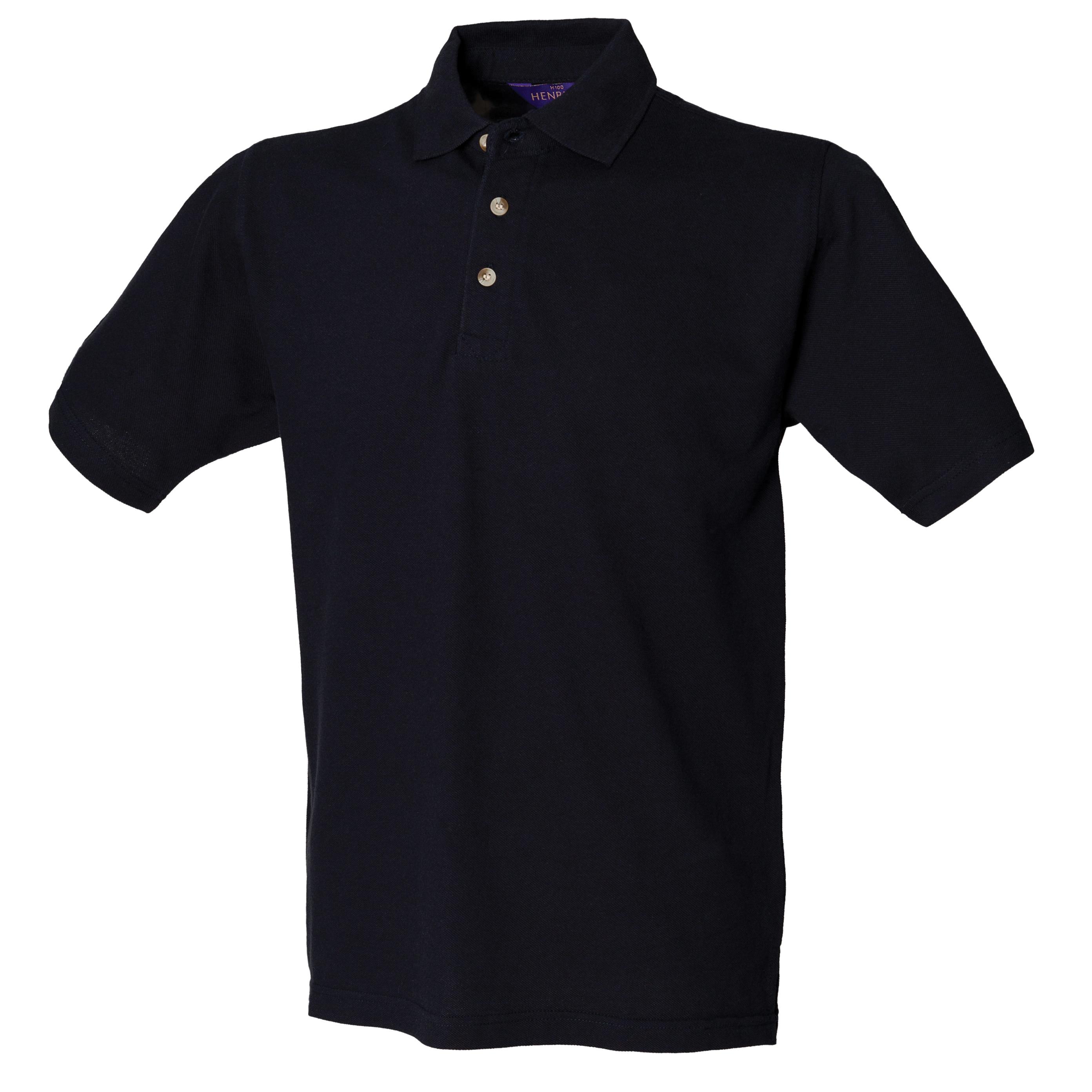 H100 Henbury Classic Heavy Cotton Piqué Polo Shirt – Sizes up to 3XL ...