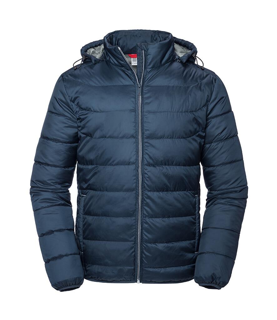 440M Russell Hooded Nano Padded Jacket navy