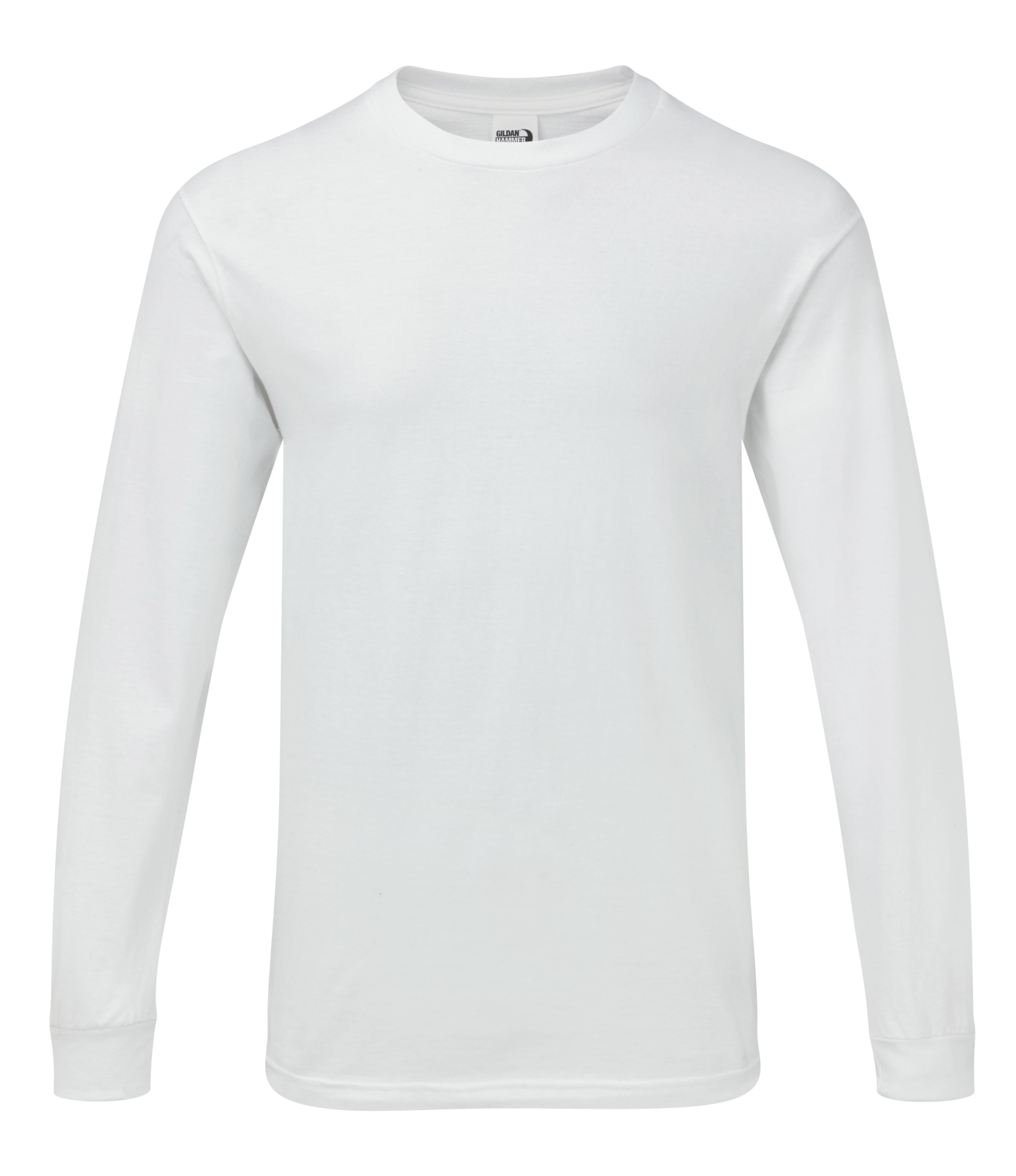 Gildan T-Shirt Uomo Ultra Cotton – Bianco/Jadedome – Taglia M – 100% Cotone Prelavato – Doppio Ago