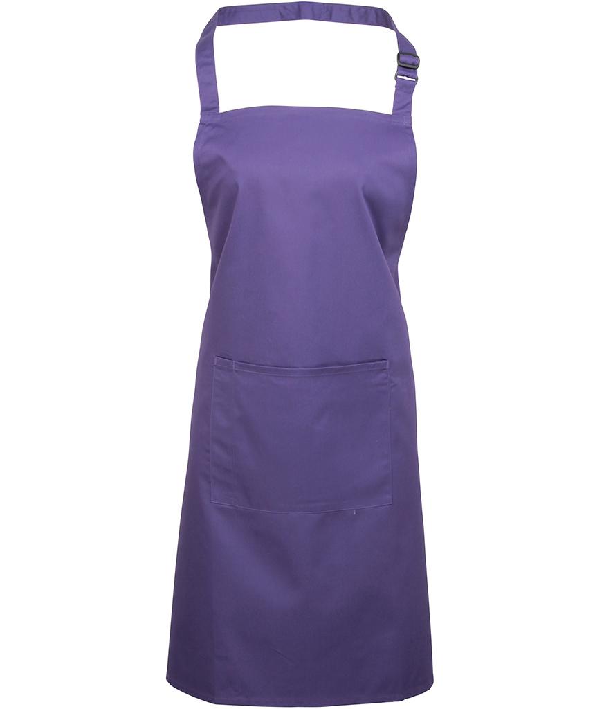 PR154 Premier Colours Bib Apron With Pocket