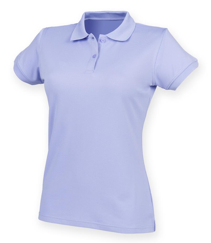 Henbury H476 Ladies Cool plus polo shirt lavender