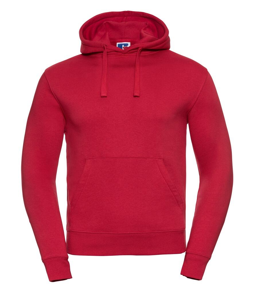 265M Russell Authentic Hooded Sweatshirt red
