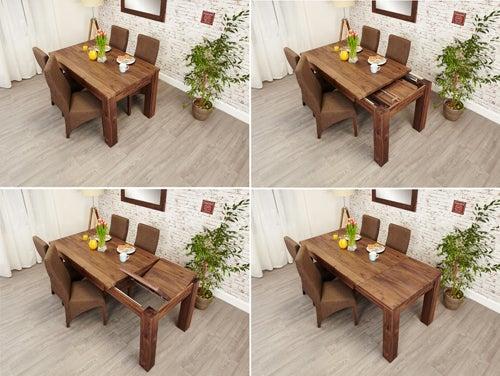 Mayan walnut extending dining table - crimblefest furniture - image 2