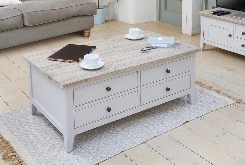 Signature grey large coffee table - crimblefest furniture - image 1