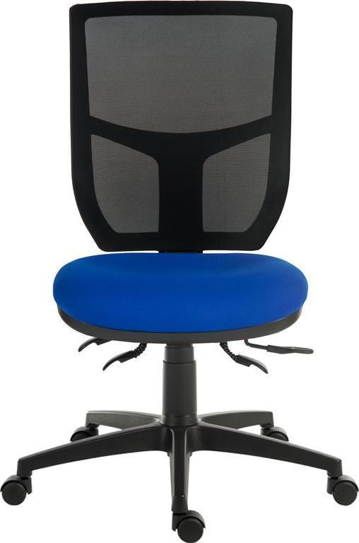 Ergo comfort mesh office chair (blue) - crimblefest furniture - image 1