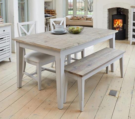 Signature grey extending dining table - crimblefest furniture - image 1