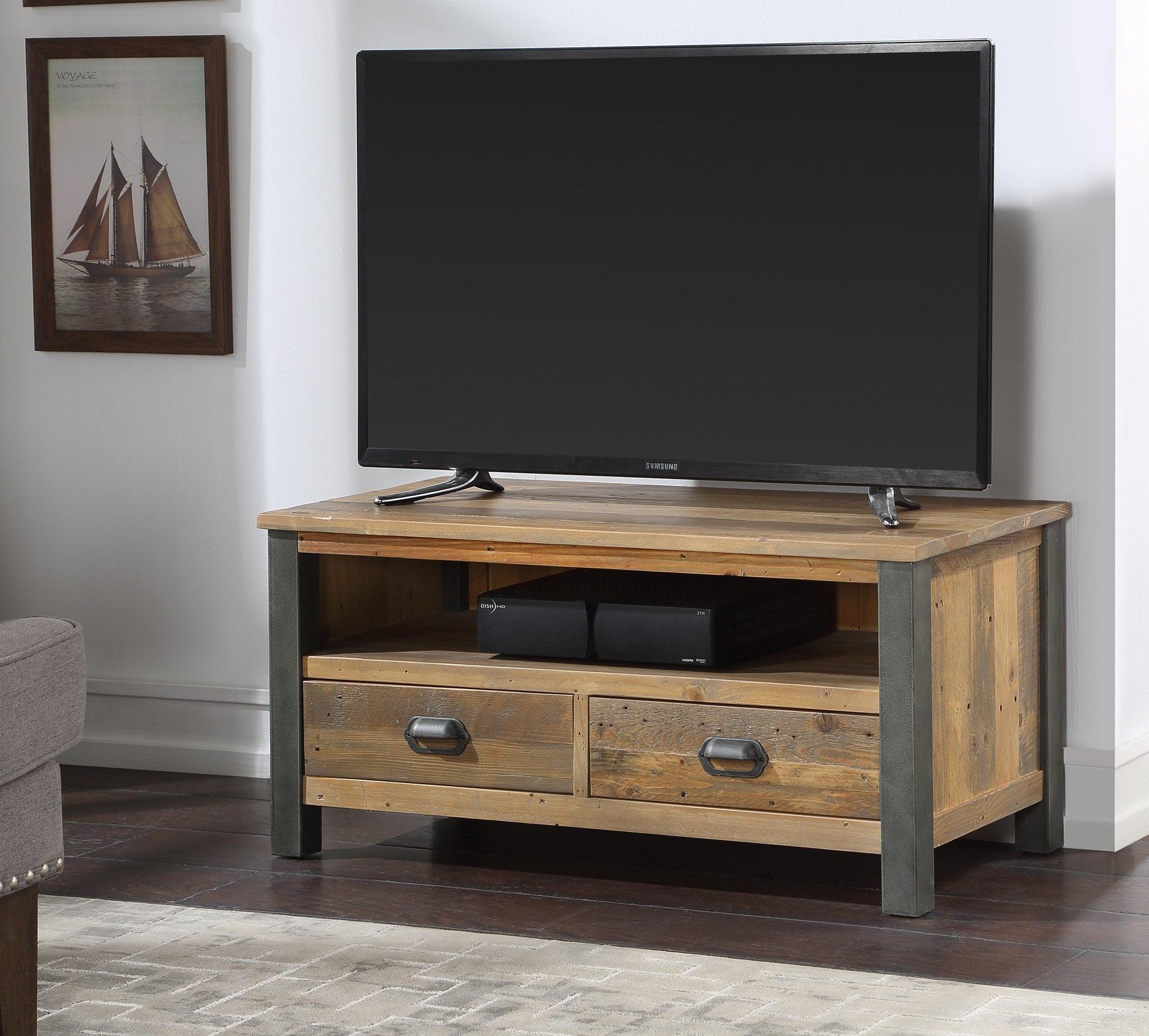Urban elegance - reclaimed widescreen tv cabinet - crimblefest furniture - image 1