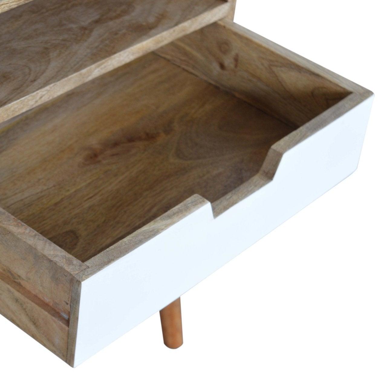 White painted drawer bedside table - crimblefest furniture - image 5