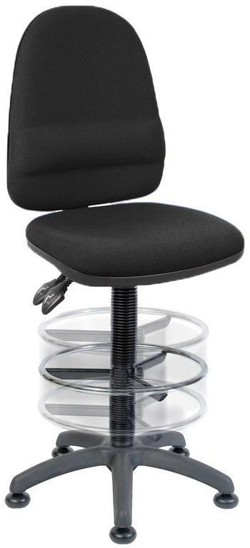 Deluxe draughter ergo twin office chair (black) - crimblefest furniture - image 1