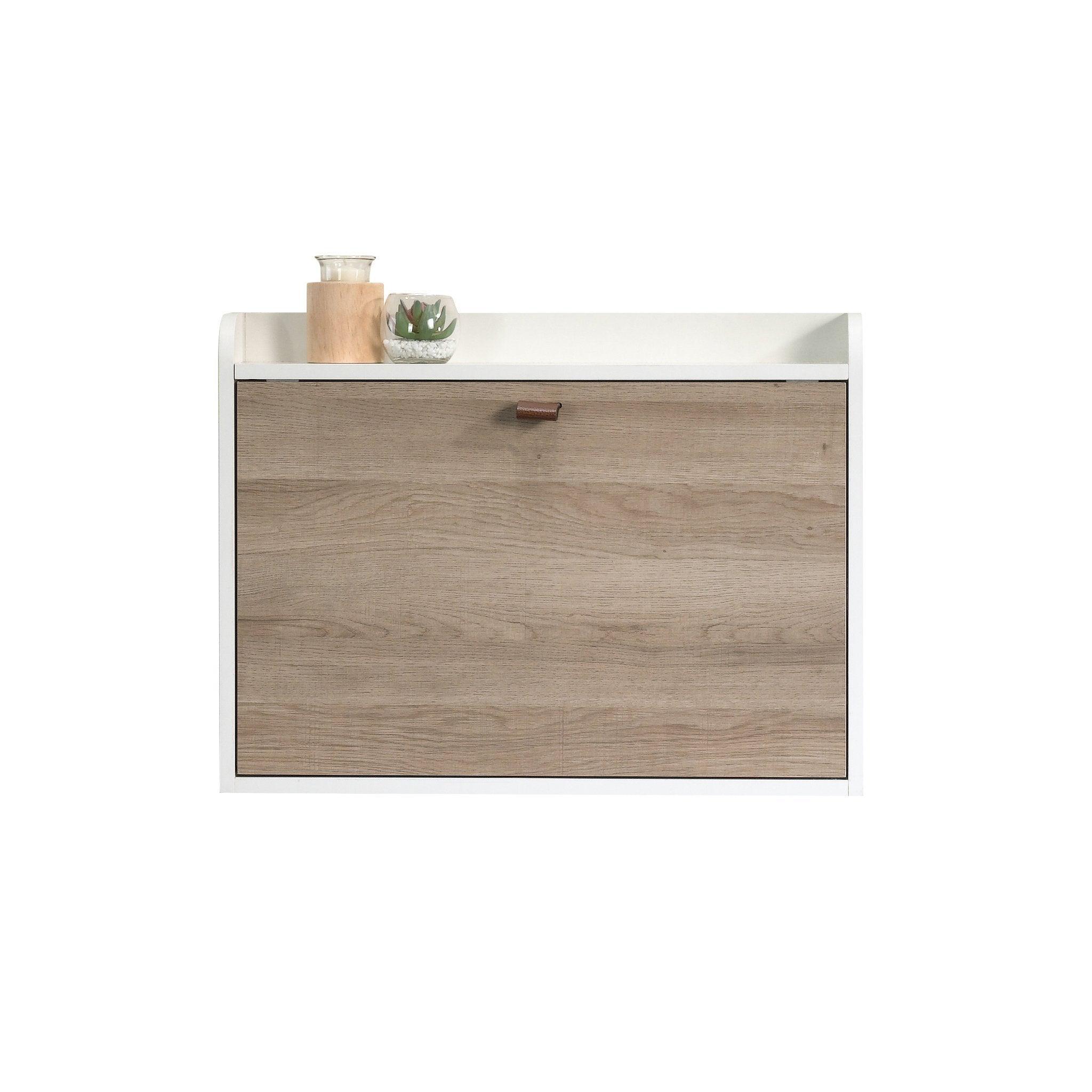 Avon leather handled foldaway wall desk - white - image 12