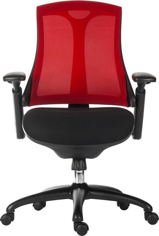 Rapport mesh executive office chair red - crimblefest furniture - image 10