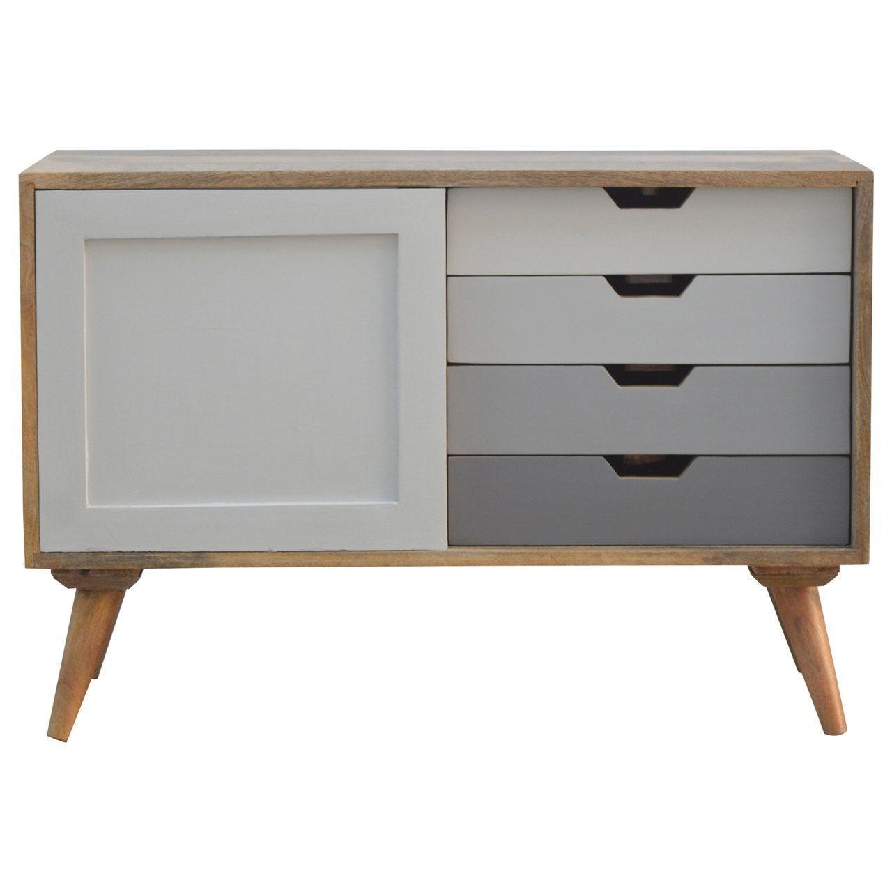 Nordic sliding cabinet with 4 drawers - crimblefest furniture - image 1