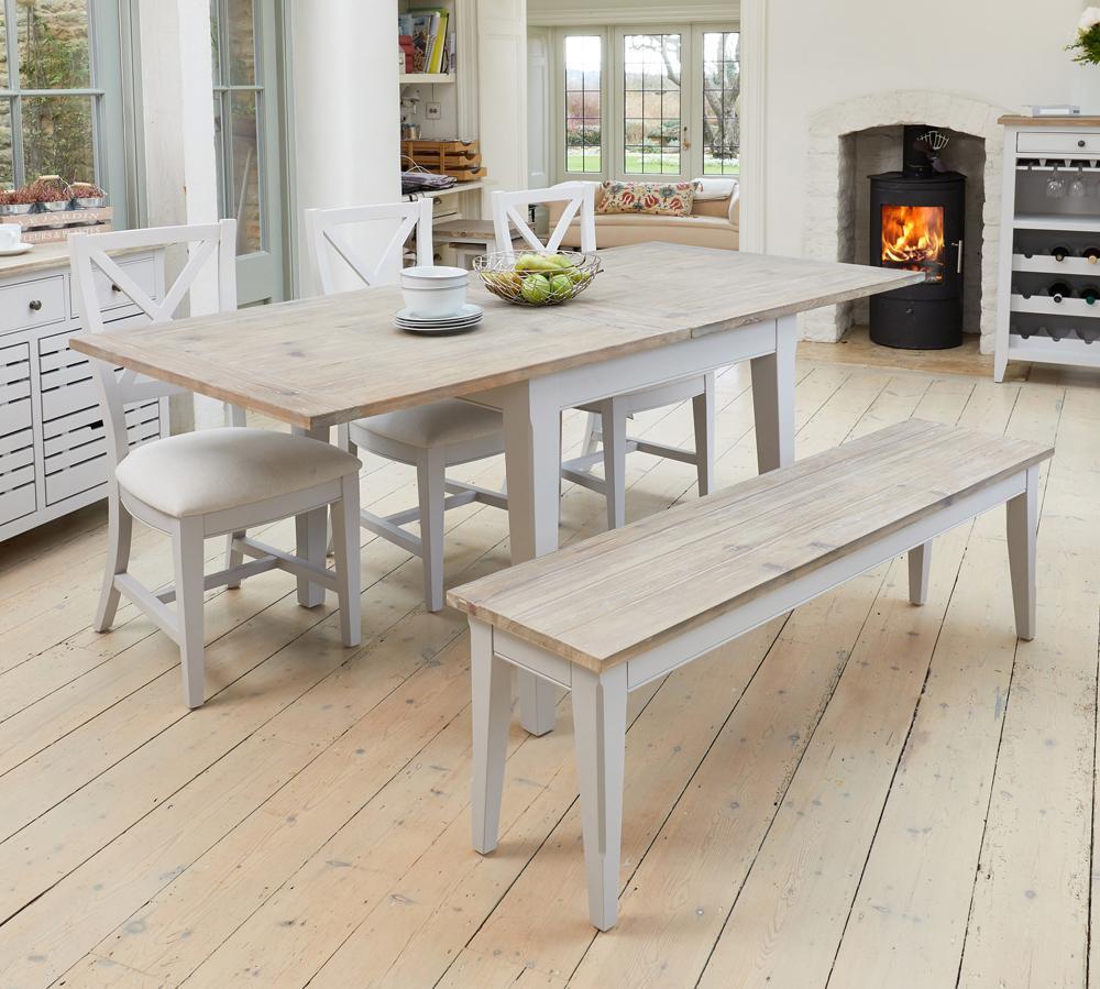 Signature grey square extending dining table - crimblefest furniture - image 3