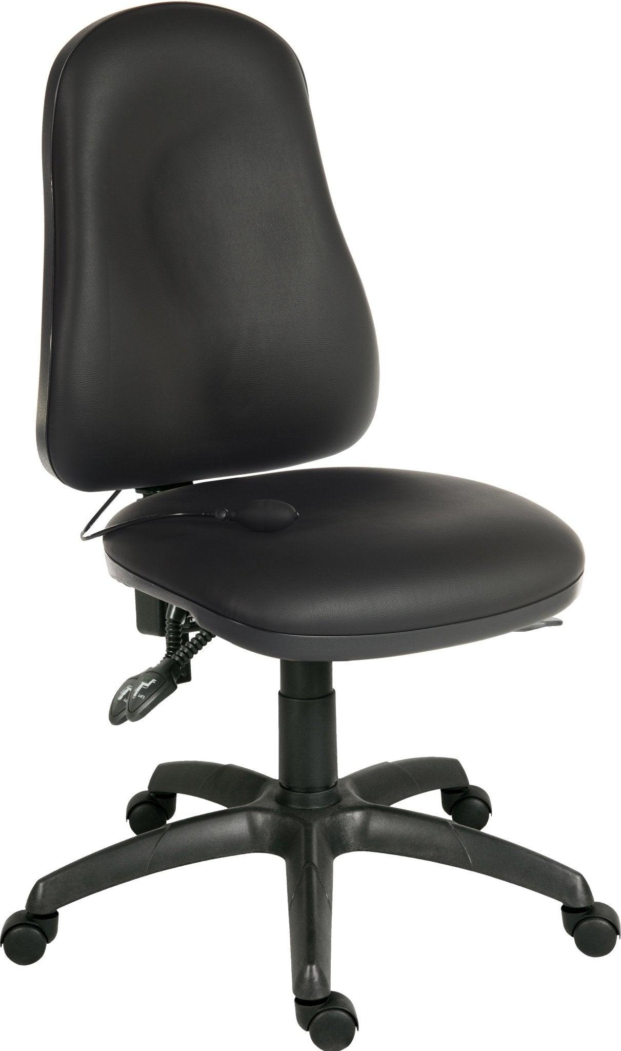 Ergo comfort air office chair in black pu - crimblefest furniture - image 1