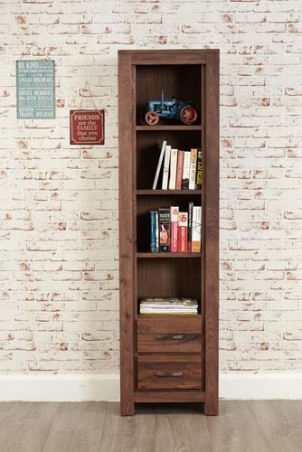 Mayan walnut narrow bookcase - crimblefest furniture - image 3
