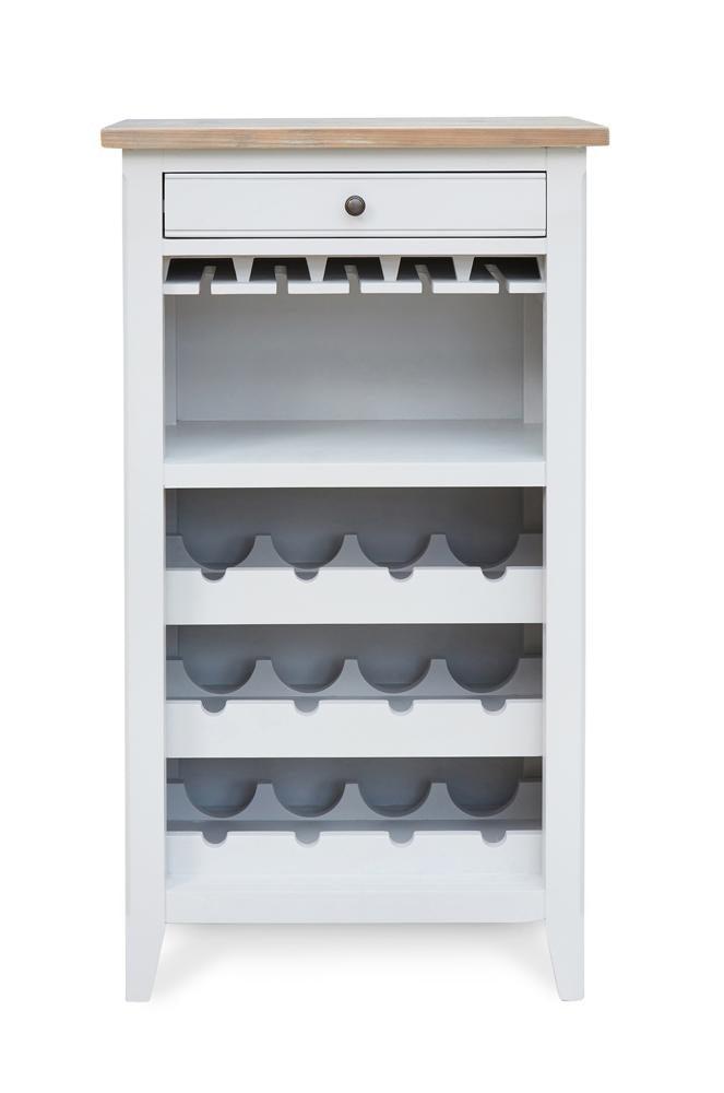 Signature grey wine rack / glass storage cabinet - crimblefest furniture - image 3