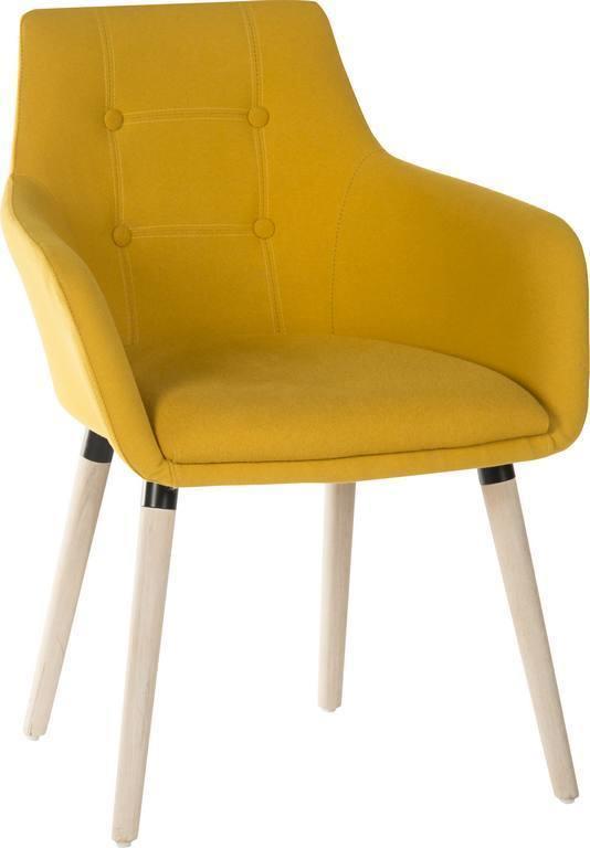 Four legged reception chair (yellow) - crimblefest furniture - image 1