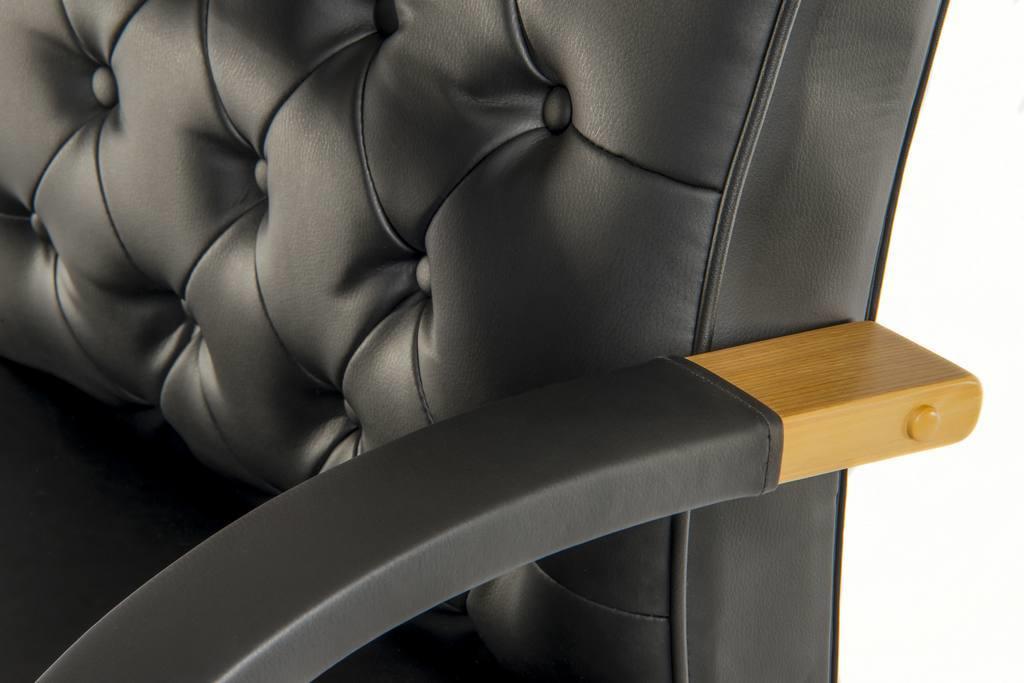 Warwick noir leather office chair - image 3